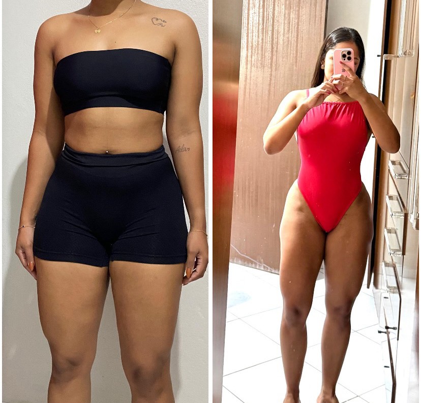 Antes e depois: Evolução da composição corporal