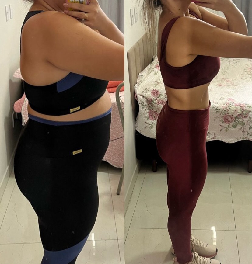 Antes e depois: Evolução da composição corporal